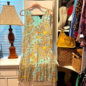 Floral Paisley Sleeveless Dress